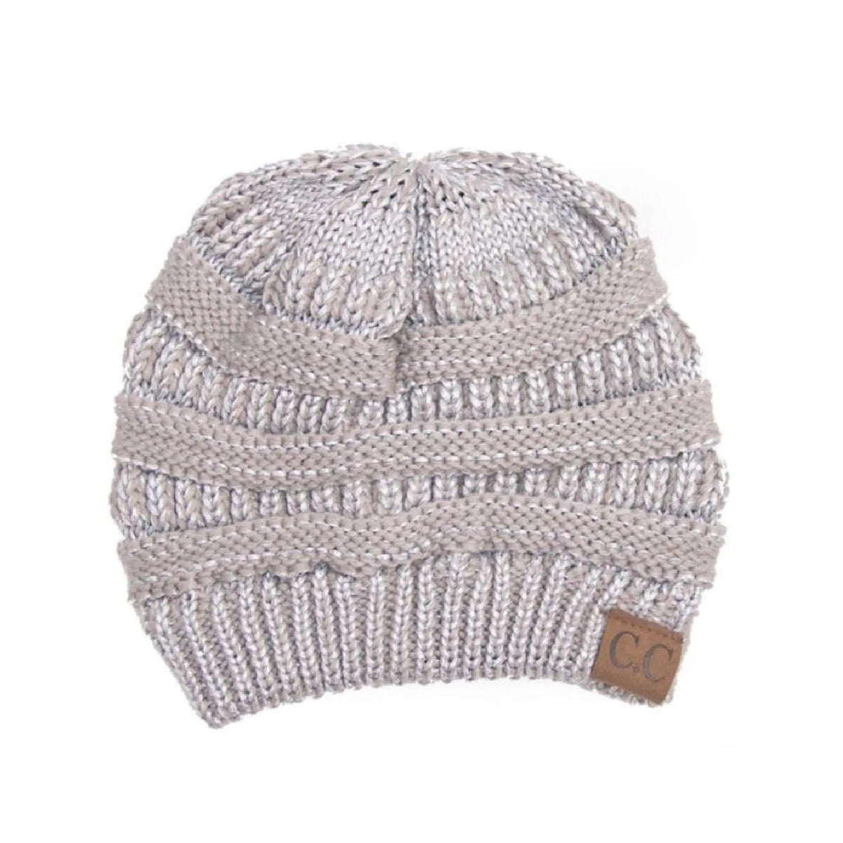 CC Cozy Metallic Cable Knit Skully Beanies Hats - Truly Contagious