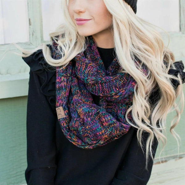 CC Crafted Multi Color Infinity Scarf - Truly Contagious