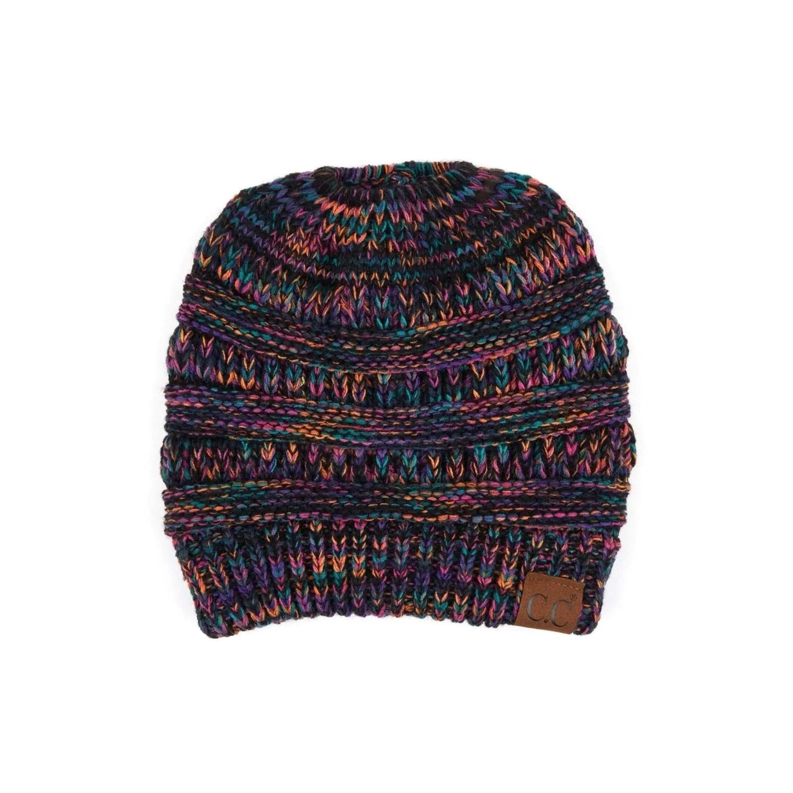 CC Crafted Multi - Toned Bun Kids Youth to Adult Beanies Hats - Truly Contagious