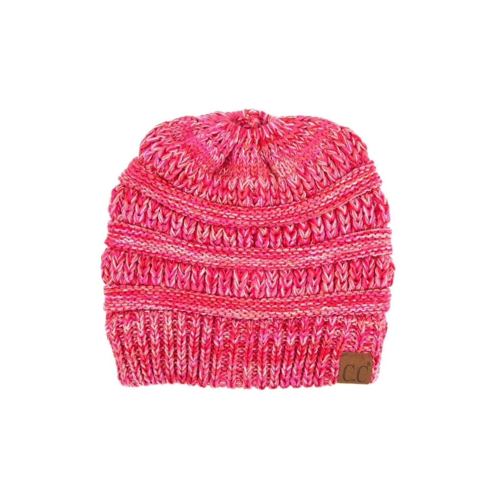 CC Crafted Multi - Toned Bun Kids Youth to Adult Beanies Hats - Truly Contagious