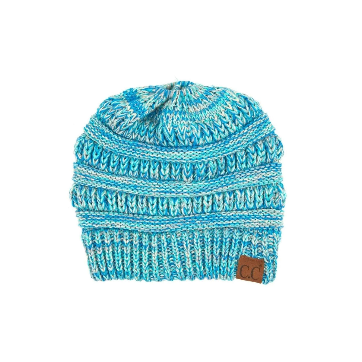 CC Crafted Multi - Toned Bun Kids Youth to Adult Beanies Hats - Truly Contagious