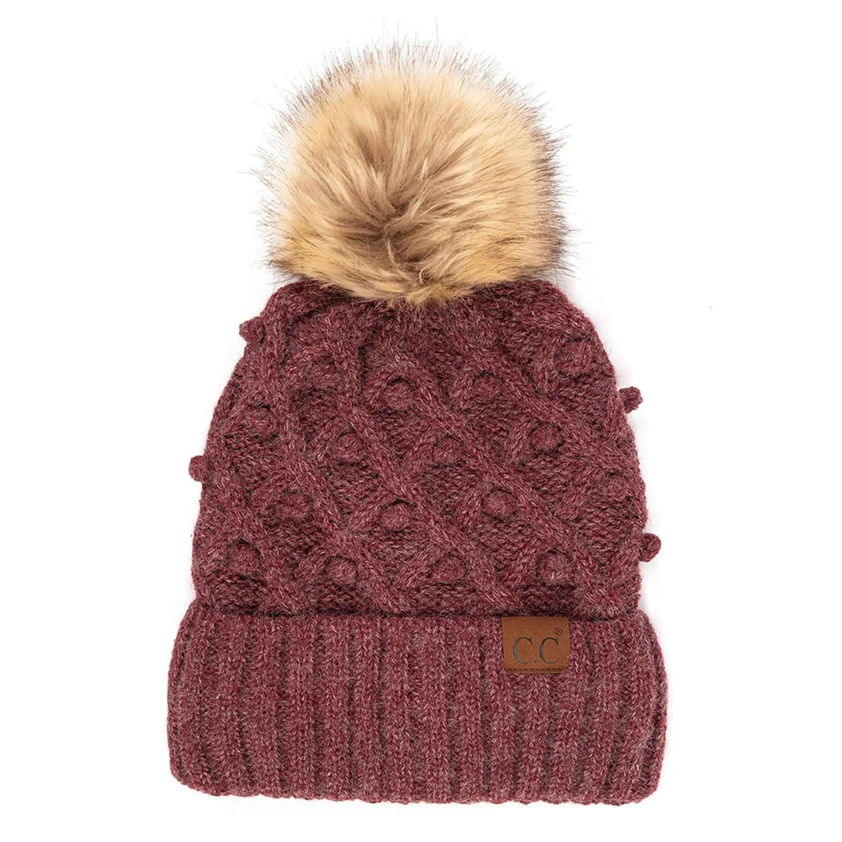 CC Crafted Pom Kids Youth to Adult Beanies Hats - Truly Contagious