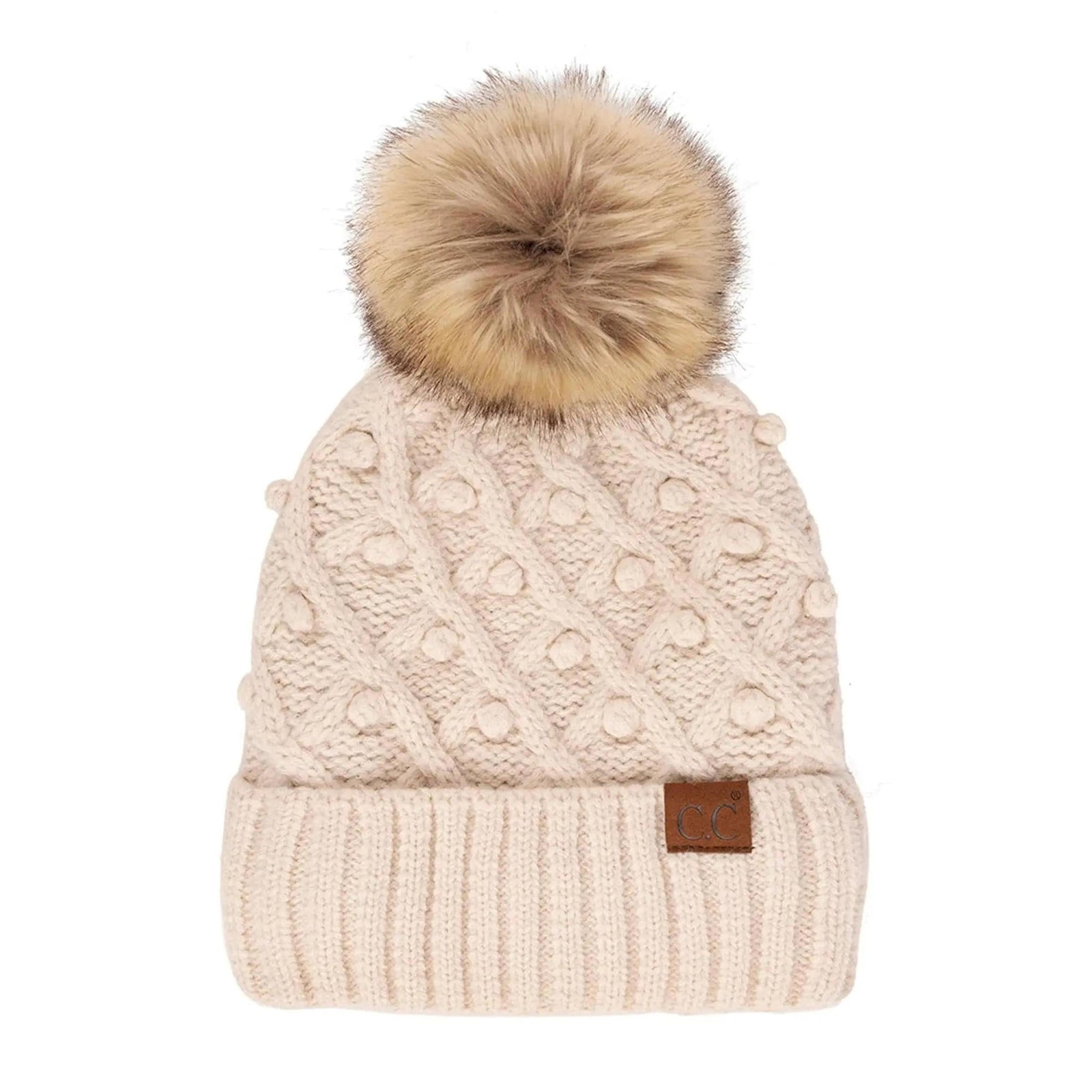 CC Crafted Pom Kids Youth to Adult Beanies Hats - Truly Contagious