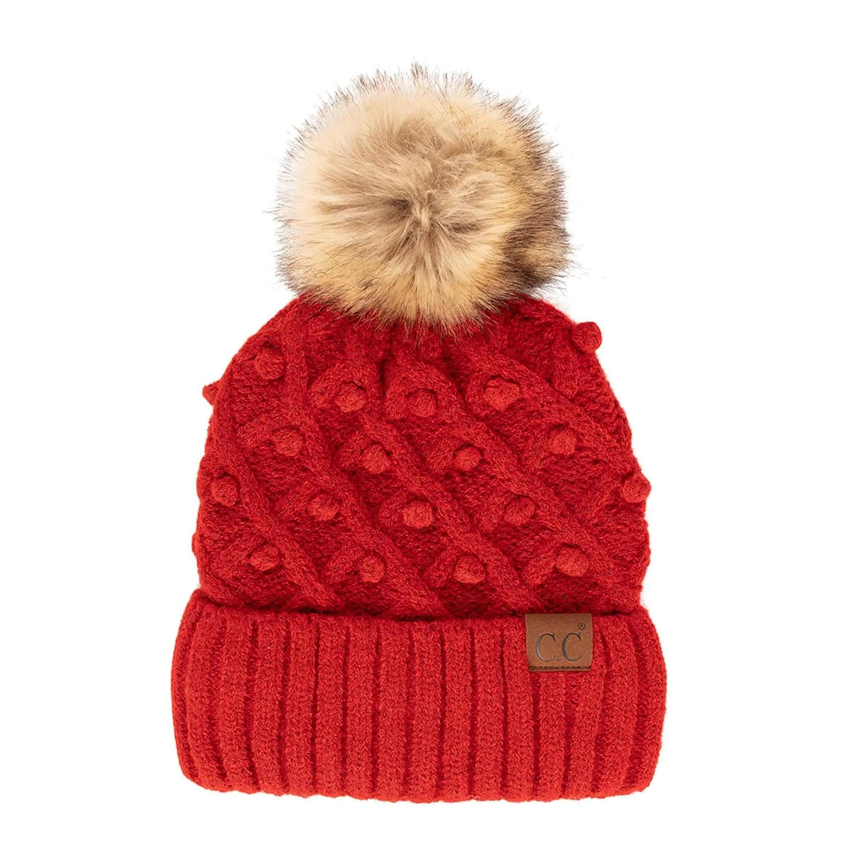 CC Crafted Pom Kids Youth to Adult Beanies Hats - Truly Contagious