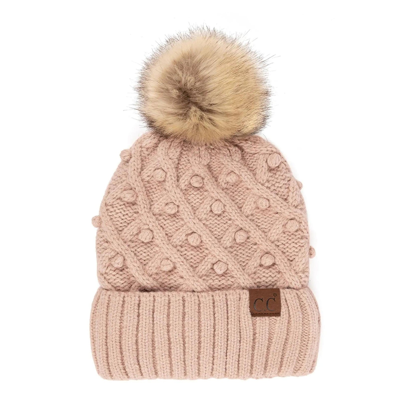 CC Crafted Pom Kids Youth to Adult Beanies Hats - Truly Contagious