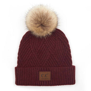 CC Criss - Cross Suede Patch Kids Toddler to Adult Beanie Adult - Truly Contagious