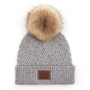 CC Criss - Cross Suede Patch Kids Toddler to Adult Beanie Adult - Truly Contagious