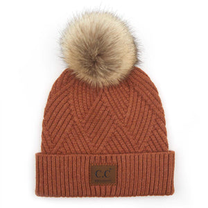 CC Criss - Cross Suede Patch Kids Toddler to Adult Beanie Adult - Truly Contagious
