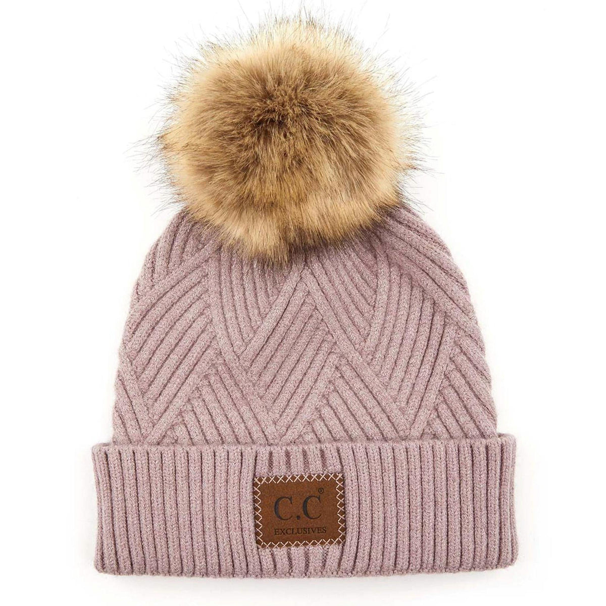 CC Criss - Cross Suede Patch Kids Toddler to Adult Beanie Adult - Truly Contagious