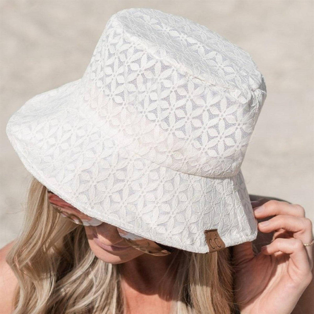 CC Eyelet Knit Bucket Hat - Truly Contagious