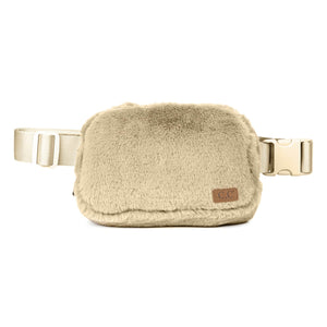CC Faux Fur Cross - Body Belt Bag | Fanny Pack | Sling Bag - Truly Contagious