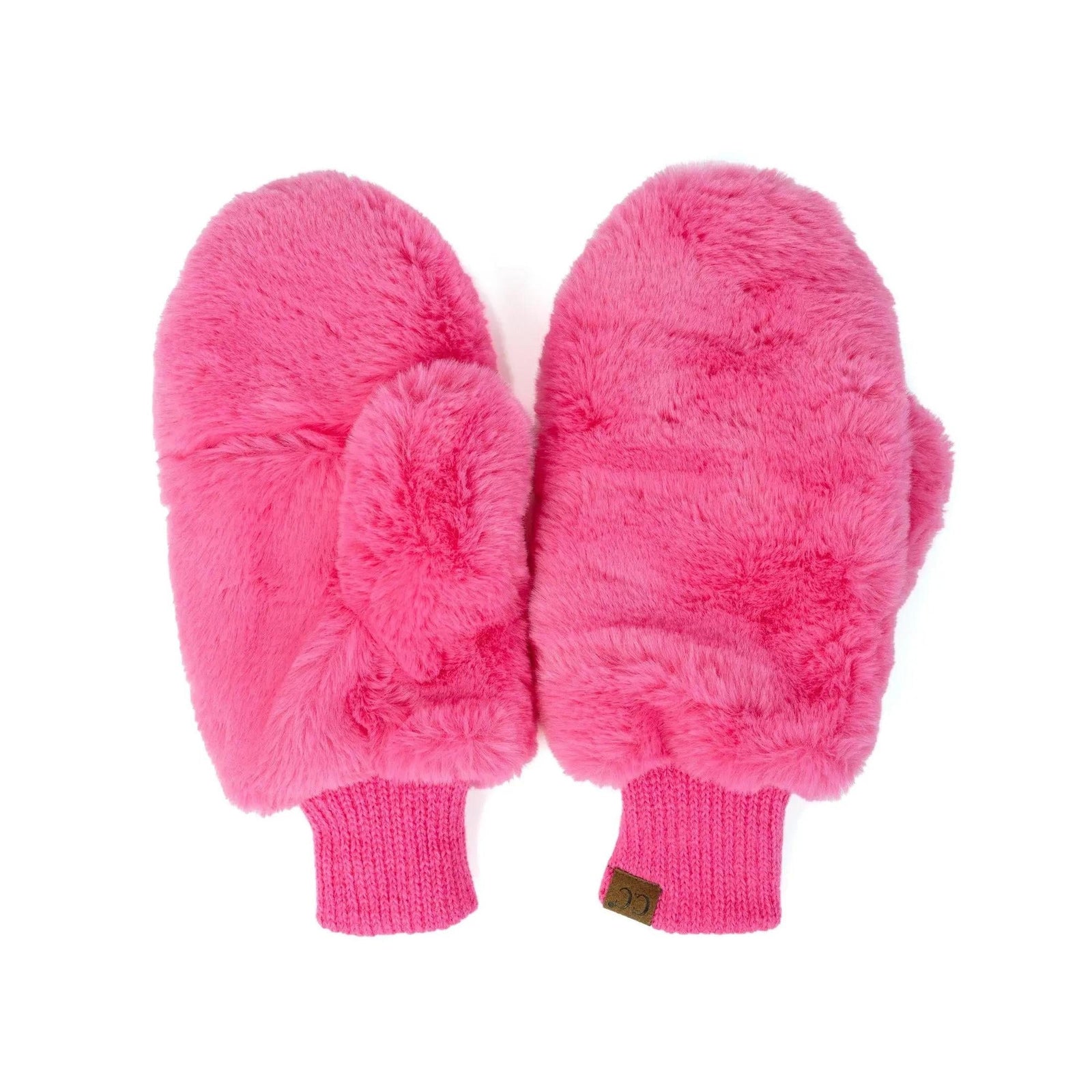 CC Faux Fur Touchscreen Accessible Mittens - Truly Contagious