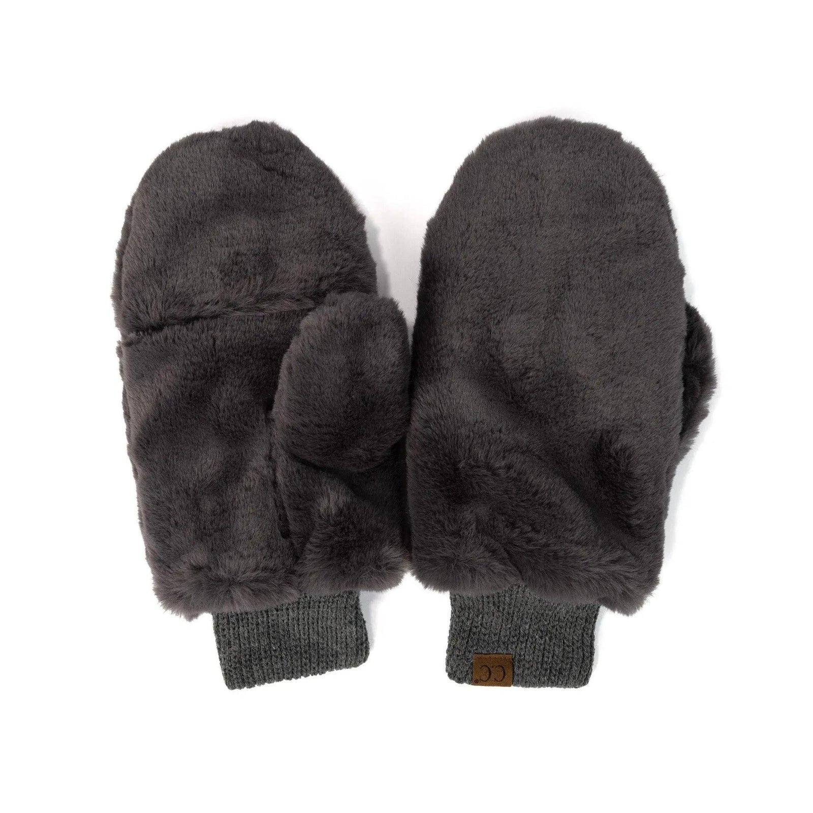 CC Faux Fur Touchscreen Accessible Mittens - Truly Contagious