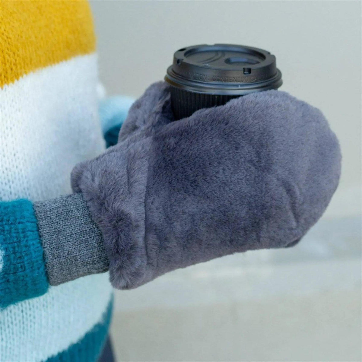 CC Faux Fur Touchscreen Accessible Mittens - Truly Contagious