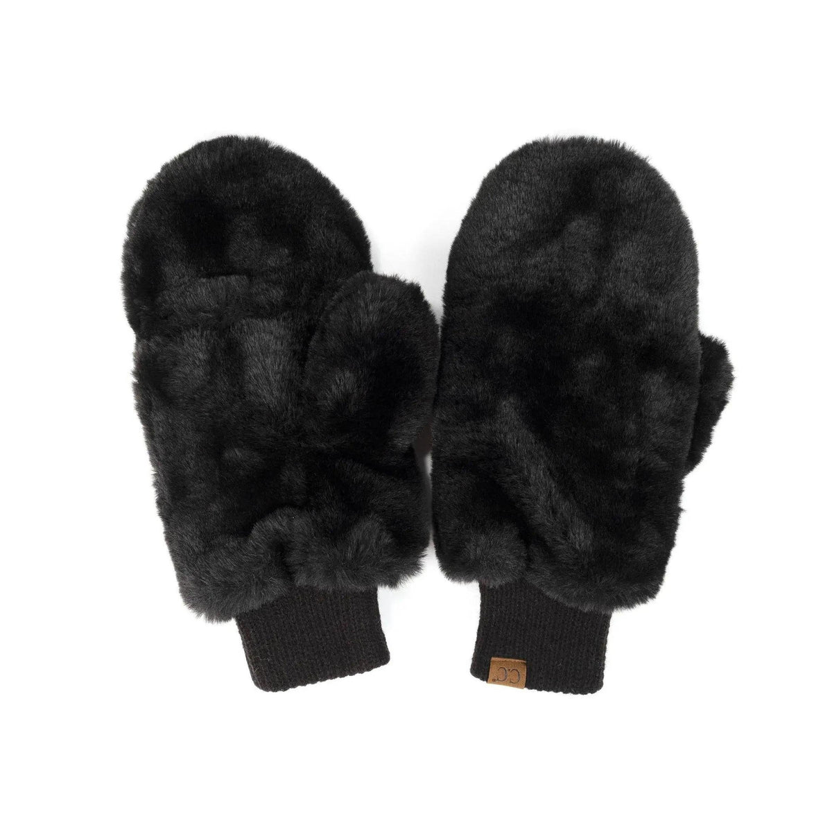 CC Faux Fur Touchscreen Accessible Mittens - Truly Contagious