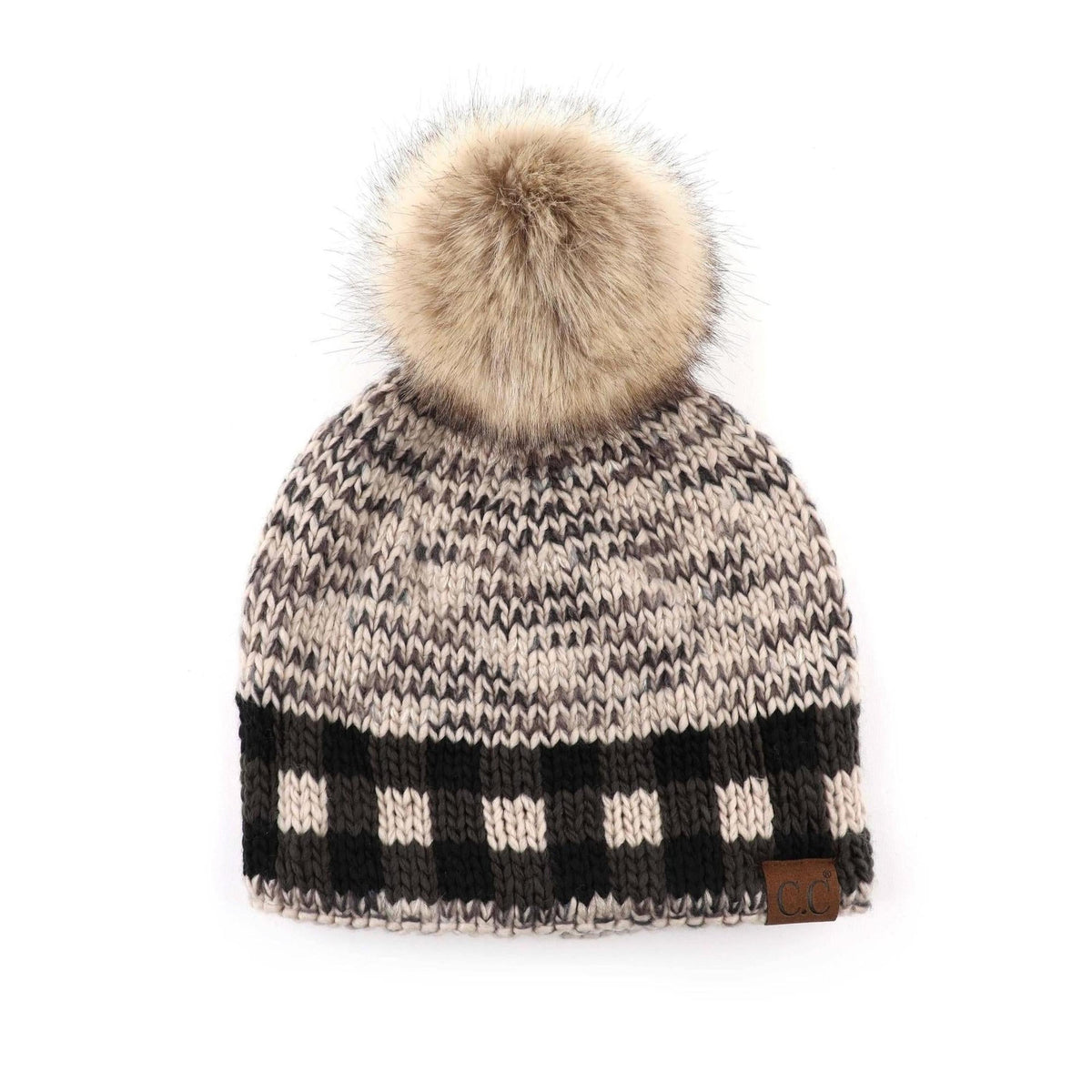 CC Fire Cozy Buffalo Plaid Beanie - Truly Contagious