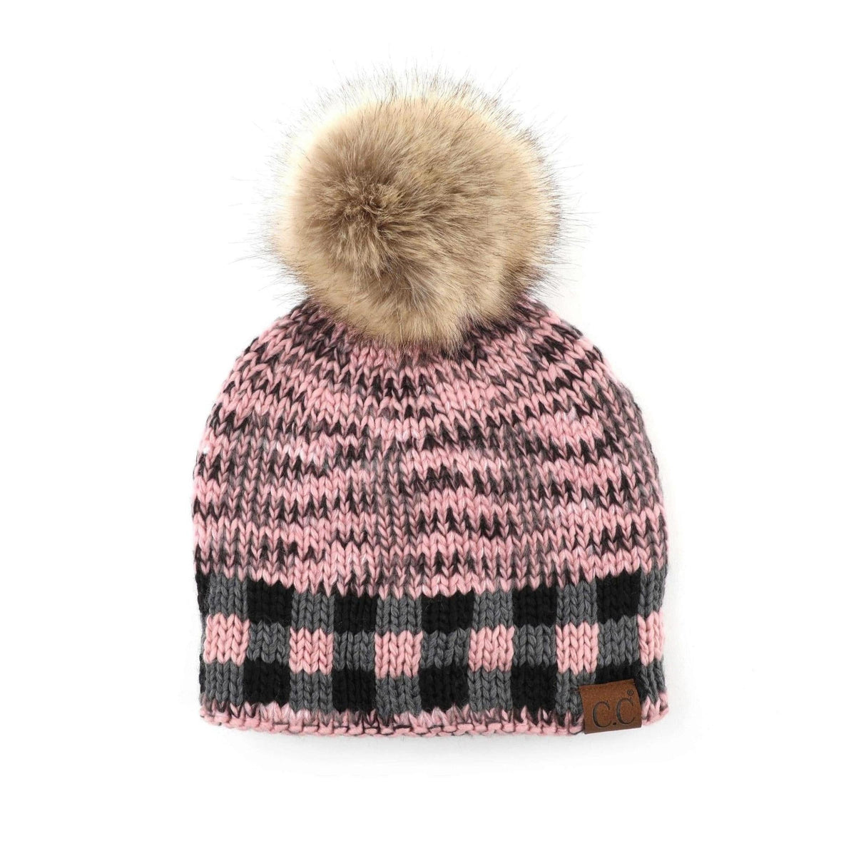 CC Fire Cozy Buffalo Plaid Beanie - Truly Contagious