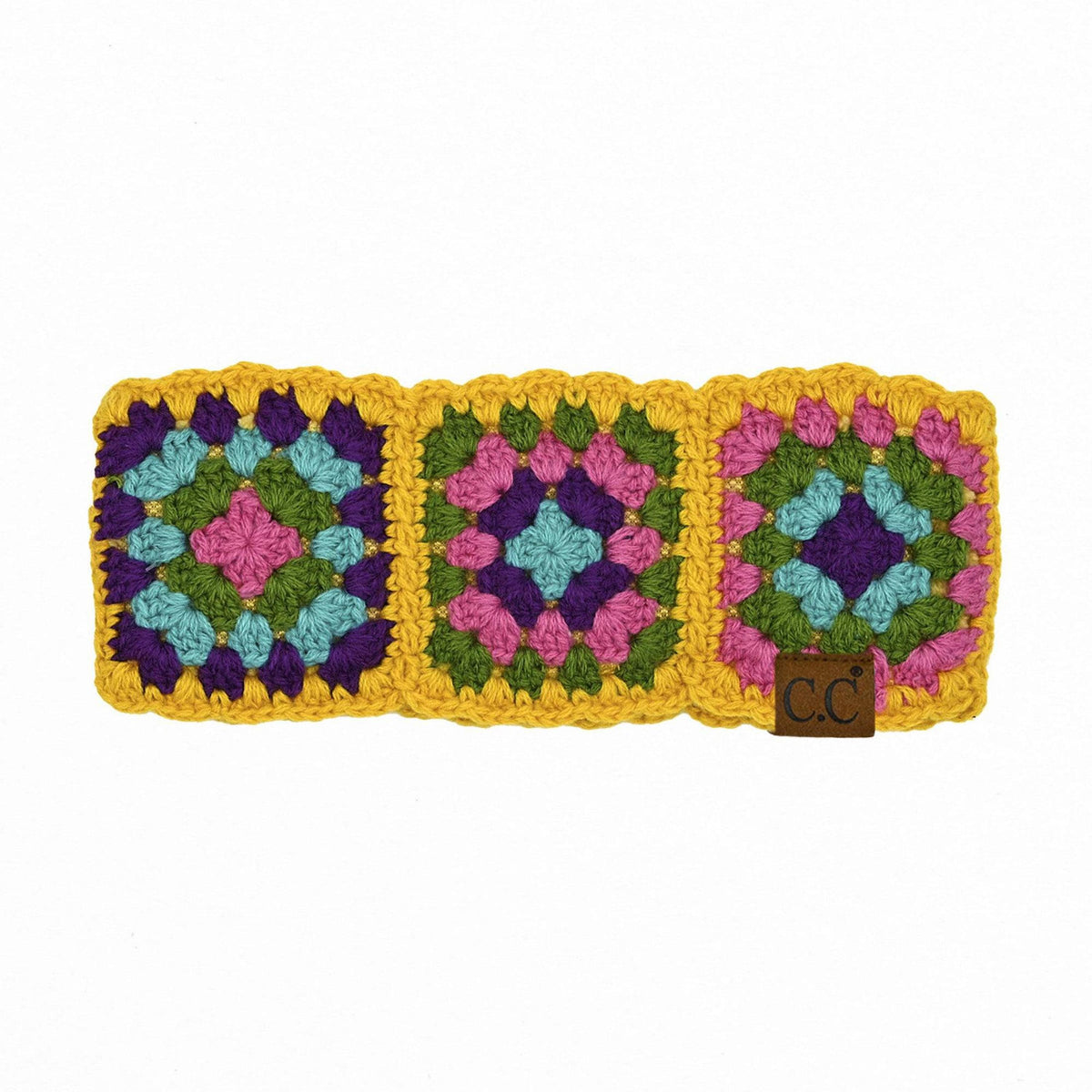 CC Handmade Colorful Crochet Pattern Head Wrap - Truly Contagious