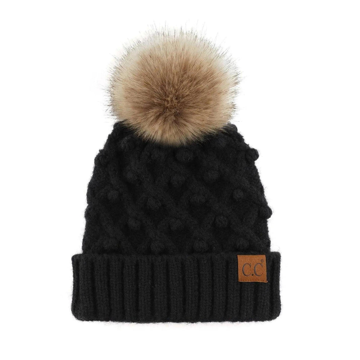 CC Kids and Adult Crafted Pom Detail Beanies Hats - Truly Contagious
