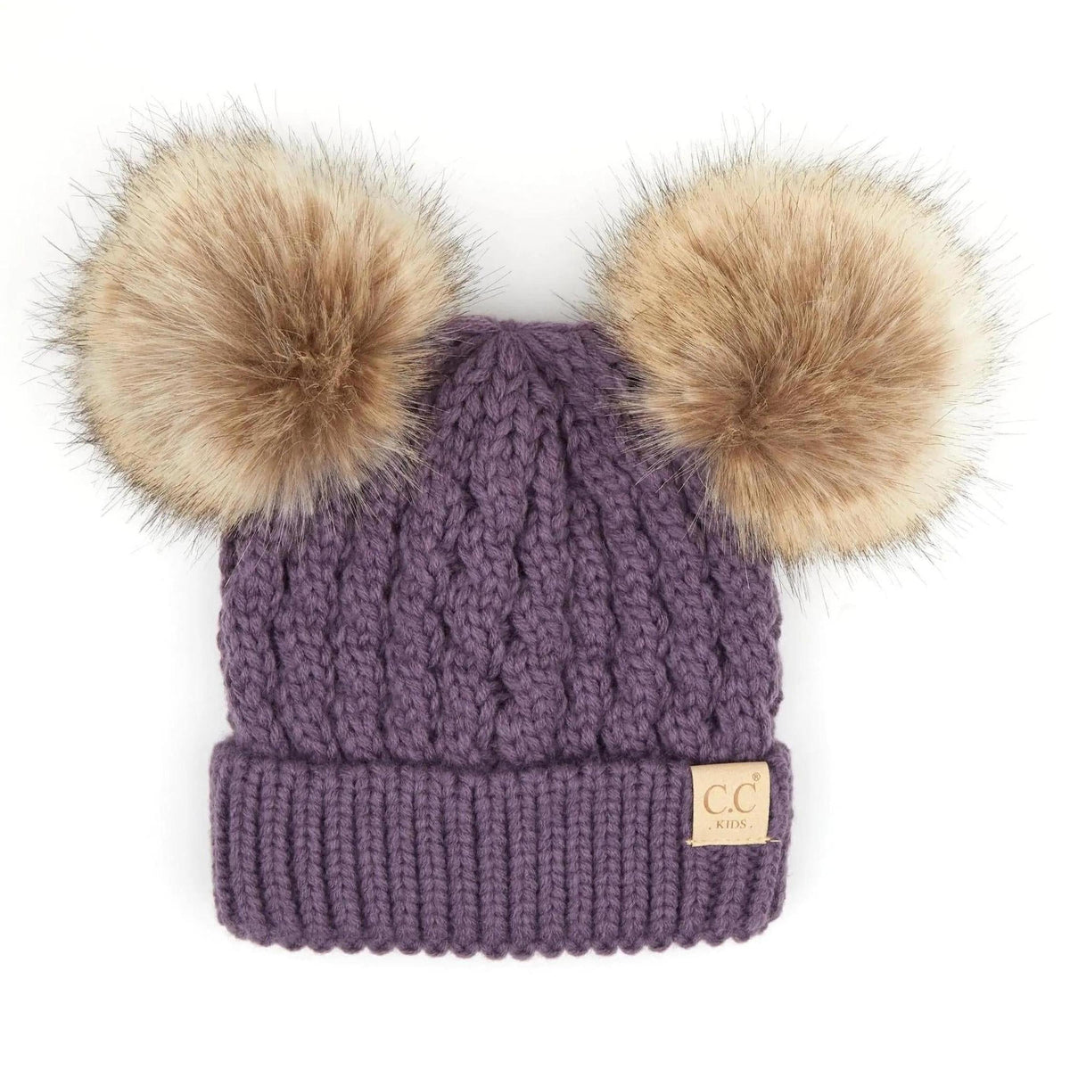 CC Kids Double Pom Beanies Hats - Truly Contagious