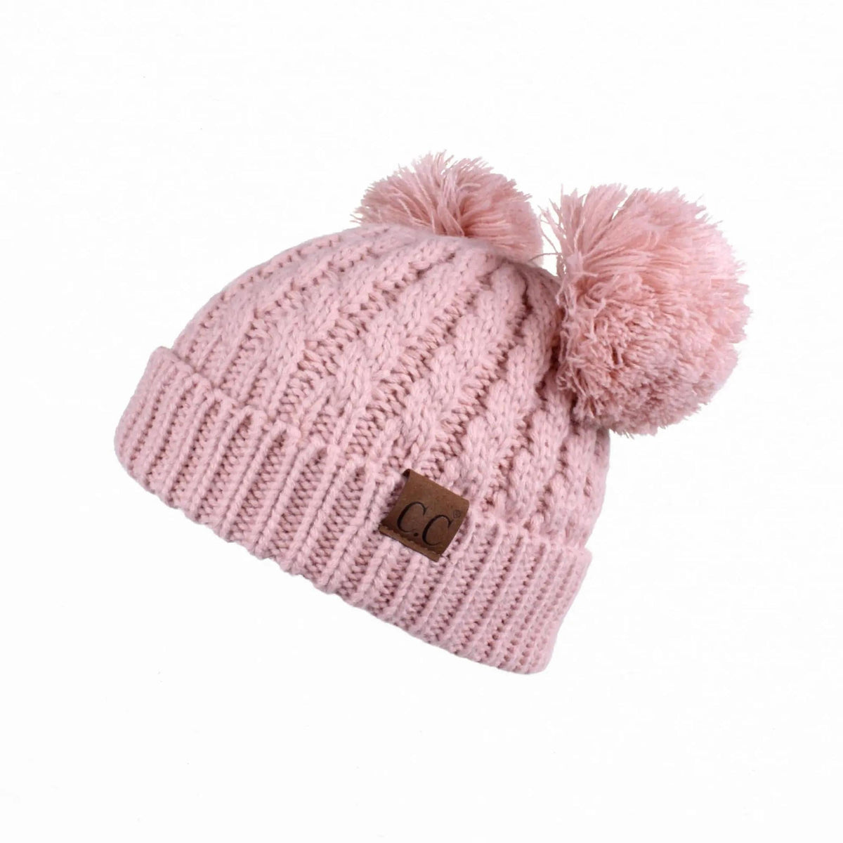 CC Kids Double Pom Kids Toddler to Adult Winter Beanies - Truly Contagious
