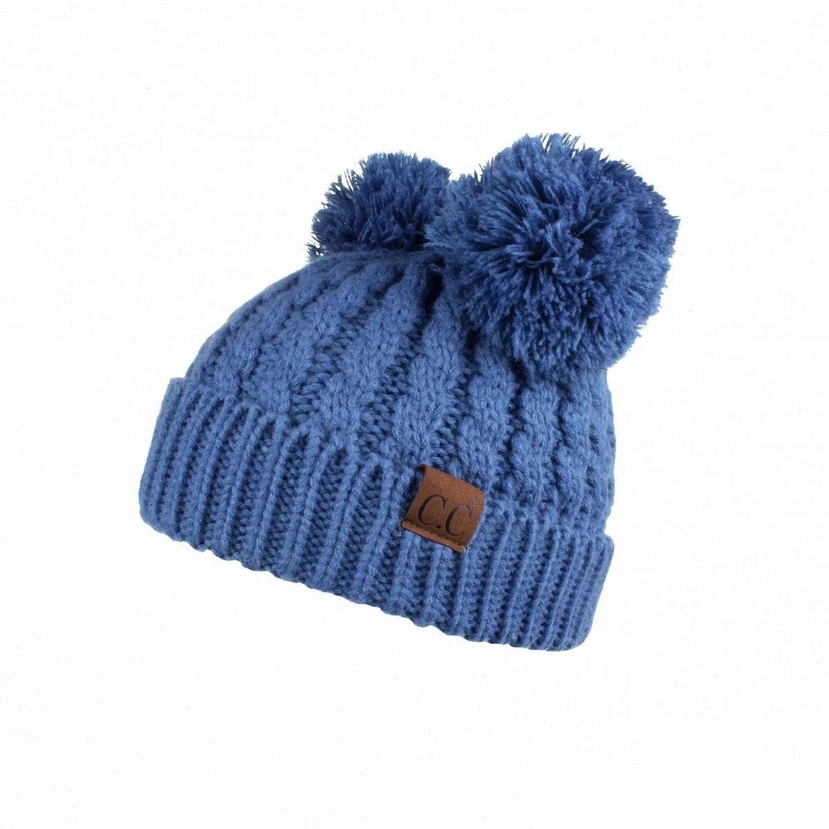 CC Kids Double Pom Kids Toddler to Adult Winter Beanies - Truly Contagious