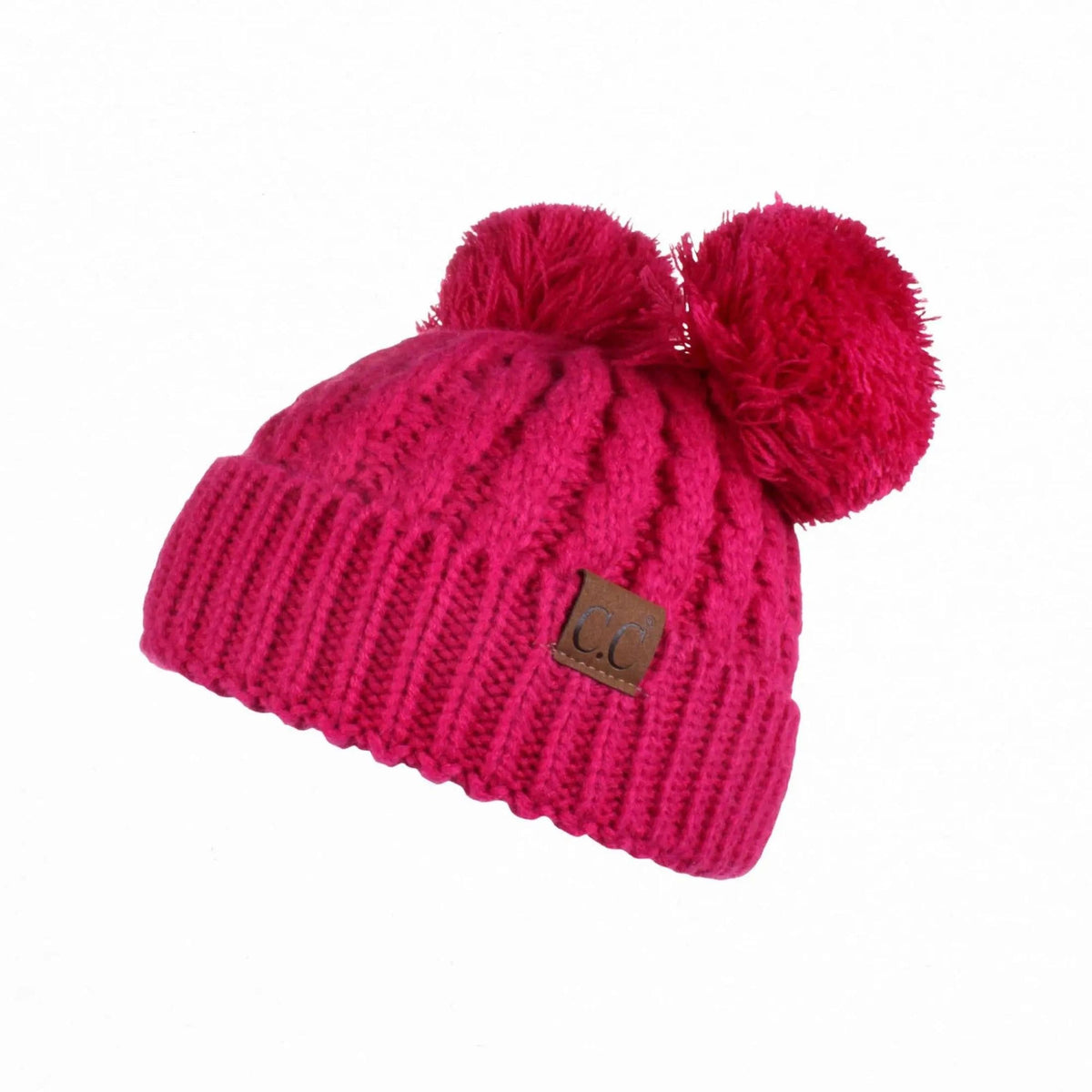 CC Kids Double Pom Kids Toddler to Adult Winter Beanies - Truly Contagious