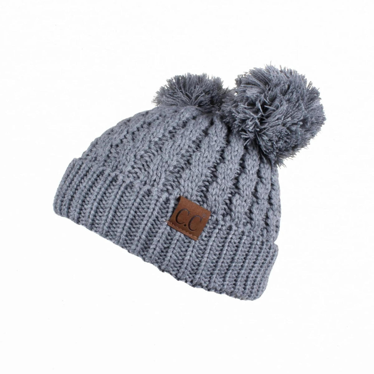 CC Kids Double Pom Kids Toddler to Adult Winter Beanies - Truly Contagious
