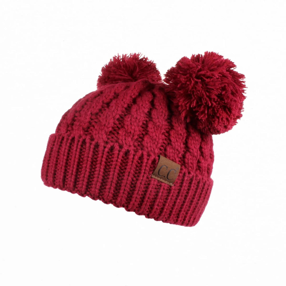 CC Kids Double Pom Kids Toddler to Adult Winter Beanies - Truly Contagious