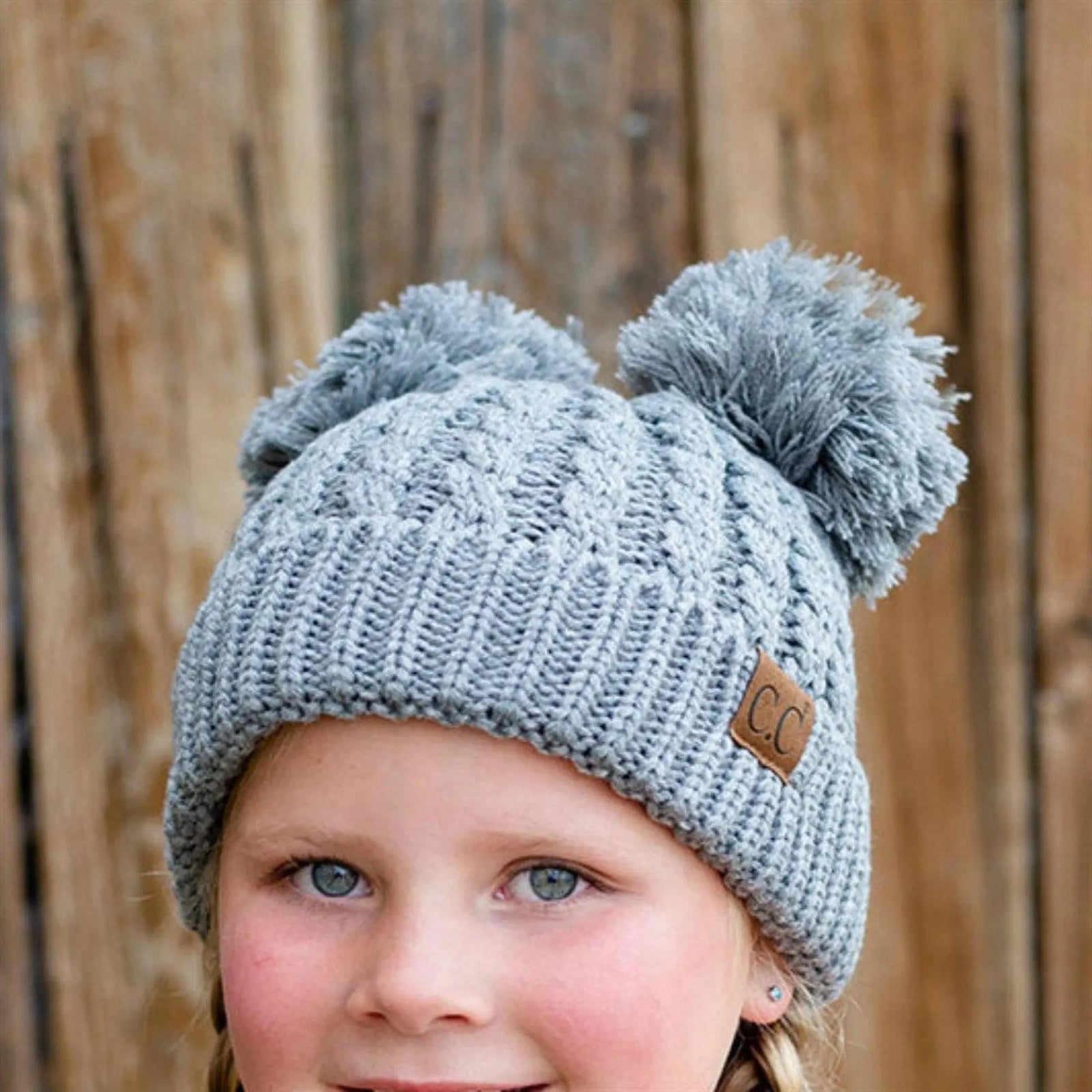 CC Kids Double Pom Kids Toddler to Adult Winter Beanies - Truly Contagious
