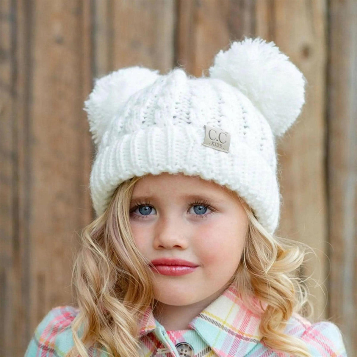 CC Kids Double Pom Kids Toddler to Adult Winter Beanies - Truly Contagious