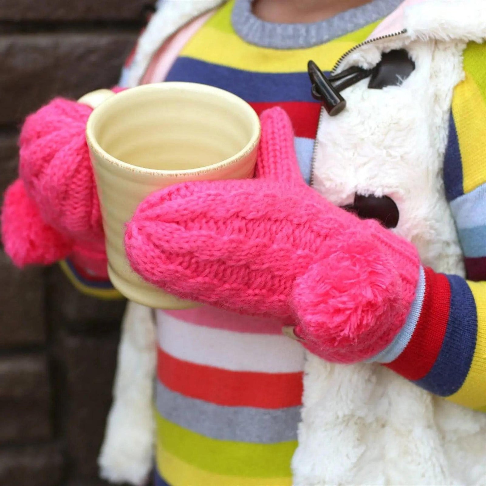 CC Kids Pom Mittens - Truly Contagious