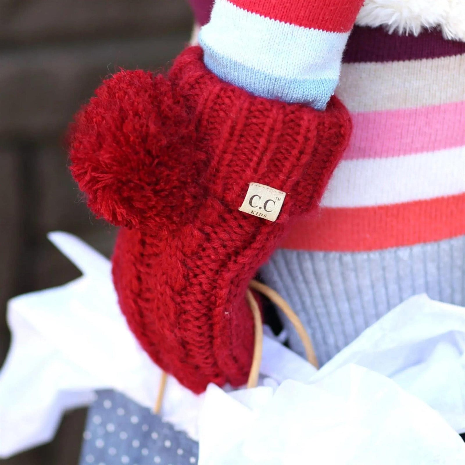 CC Kids Pom Mittens - Truly Contagious