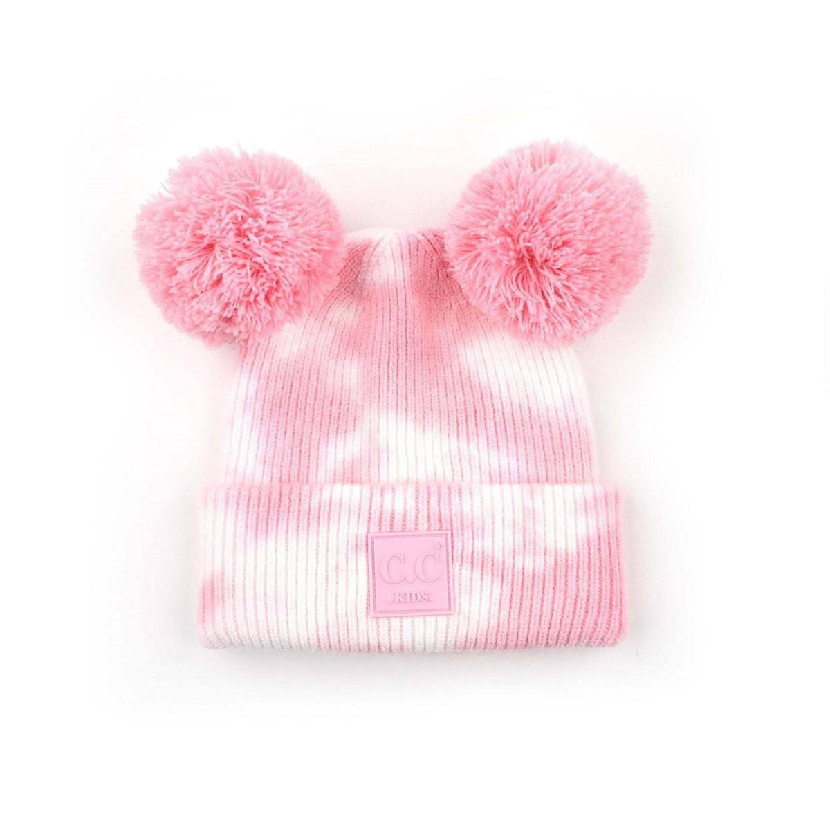 CC Kids Pom Pom Tie - Dye Beanies Hats - Truly Contagious