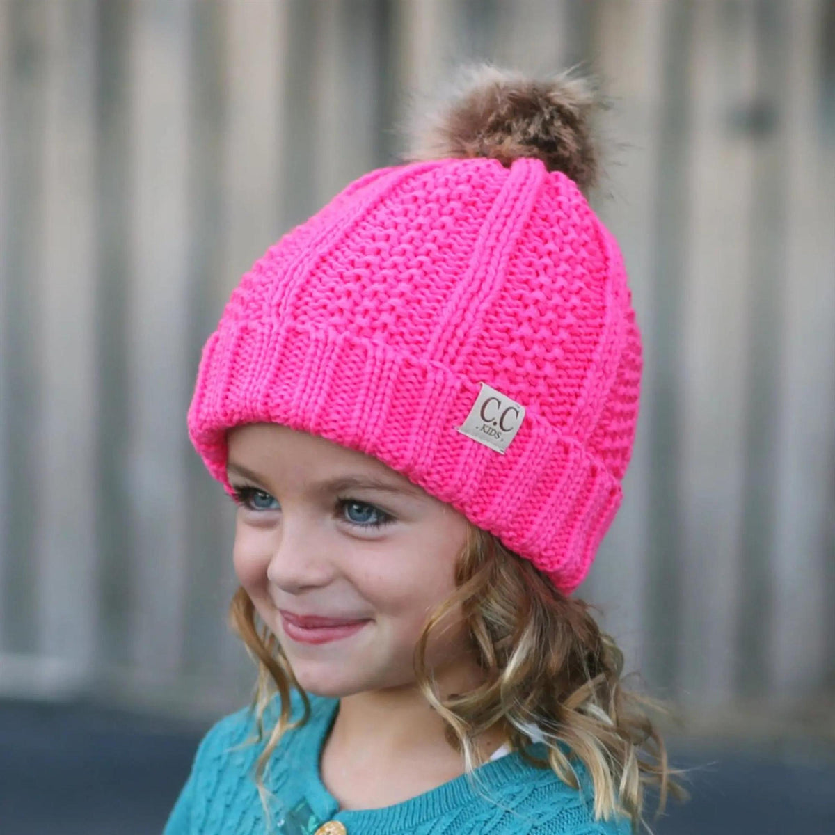 CC Kids Trending Pom Lined Beanies Hats - Truly Contagious