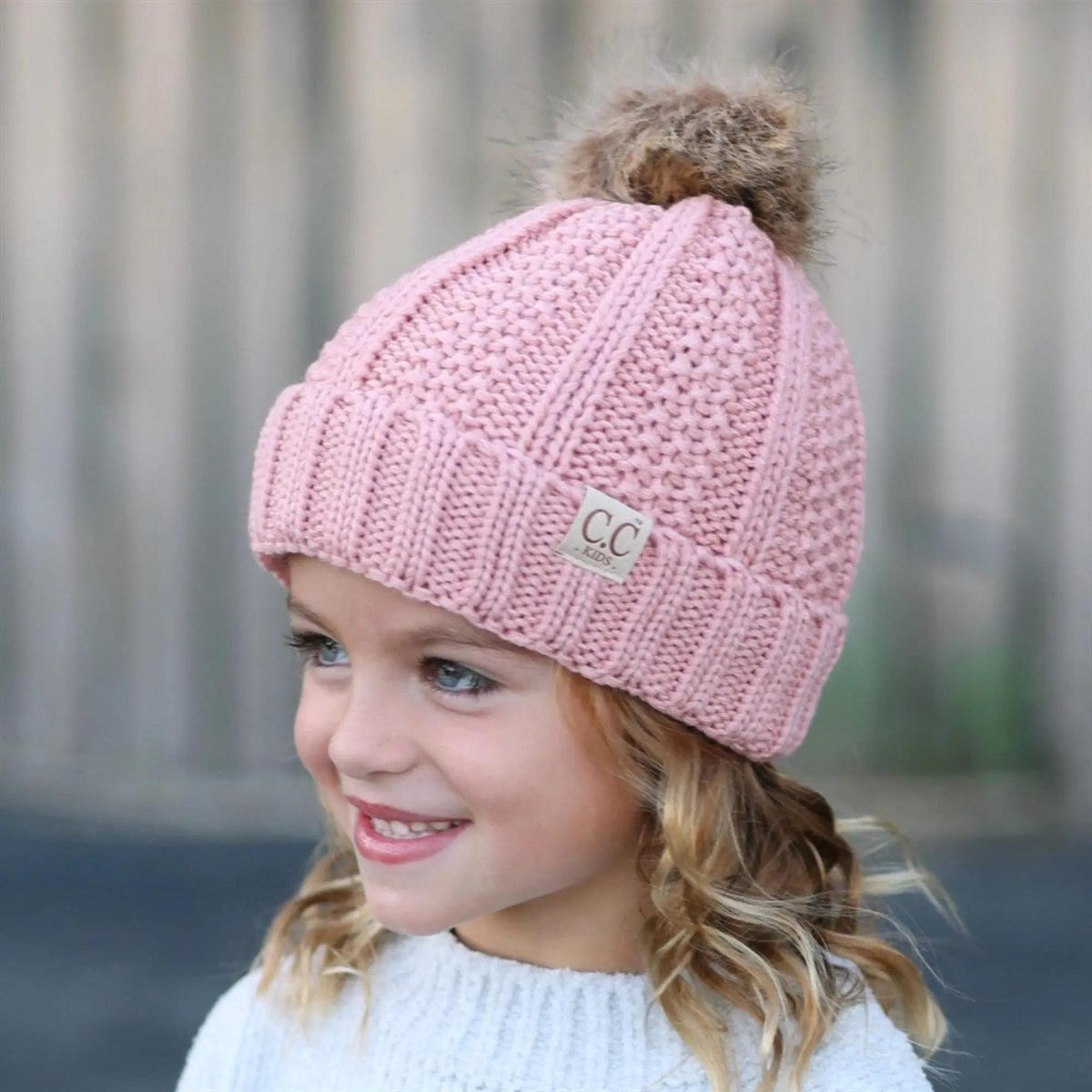 CC Kids Trending Pom Lined Beanies Hats - Truly Contagious