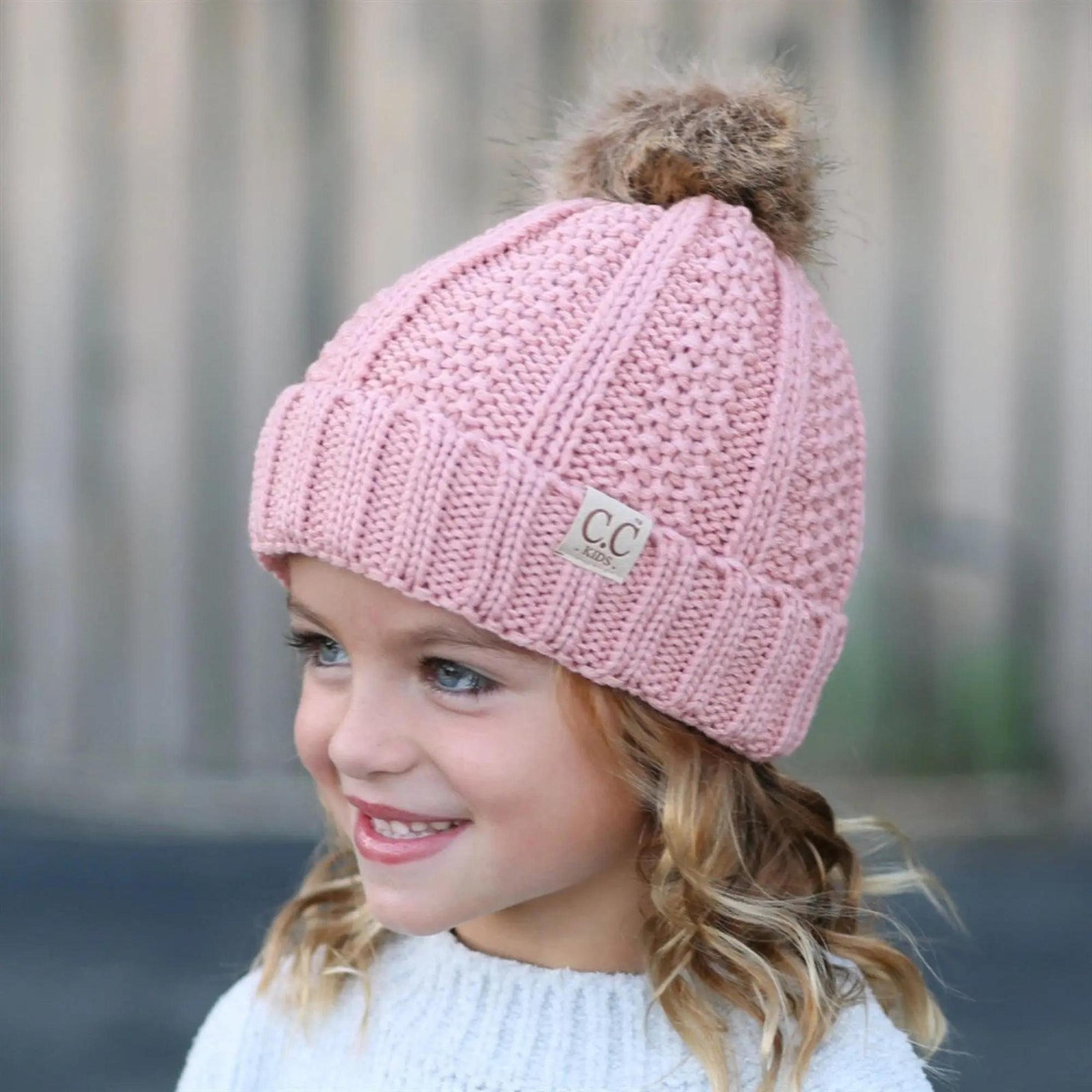 CC Kids Trending Pom Lined Beanies Hats - Truly Contagious