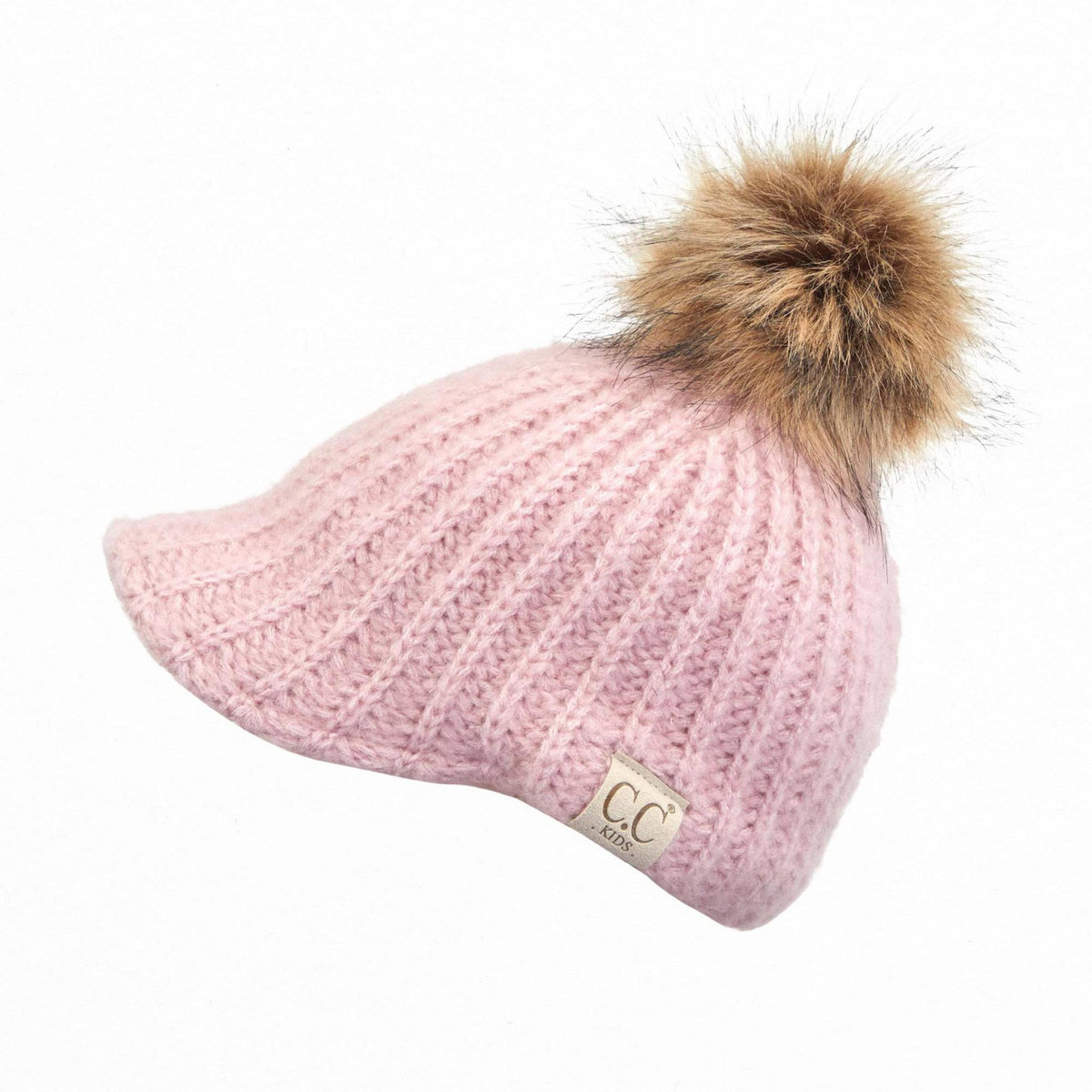 CC Knitted Kids Toddler and Adult Pom Ball Cap Beanie - Truly Contagious