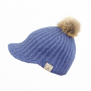 CC Knitted Kids Toddler and Adult Pom Ball Cap Beanie - Truly Contagious