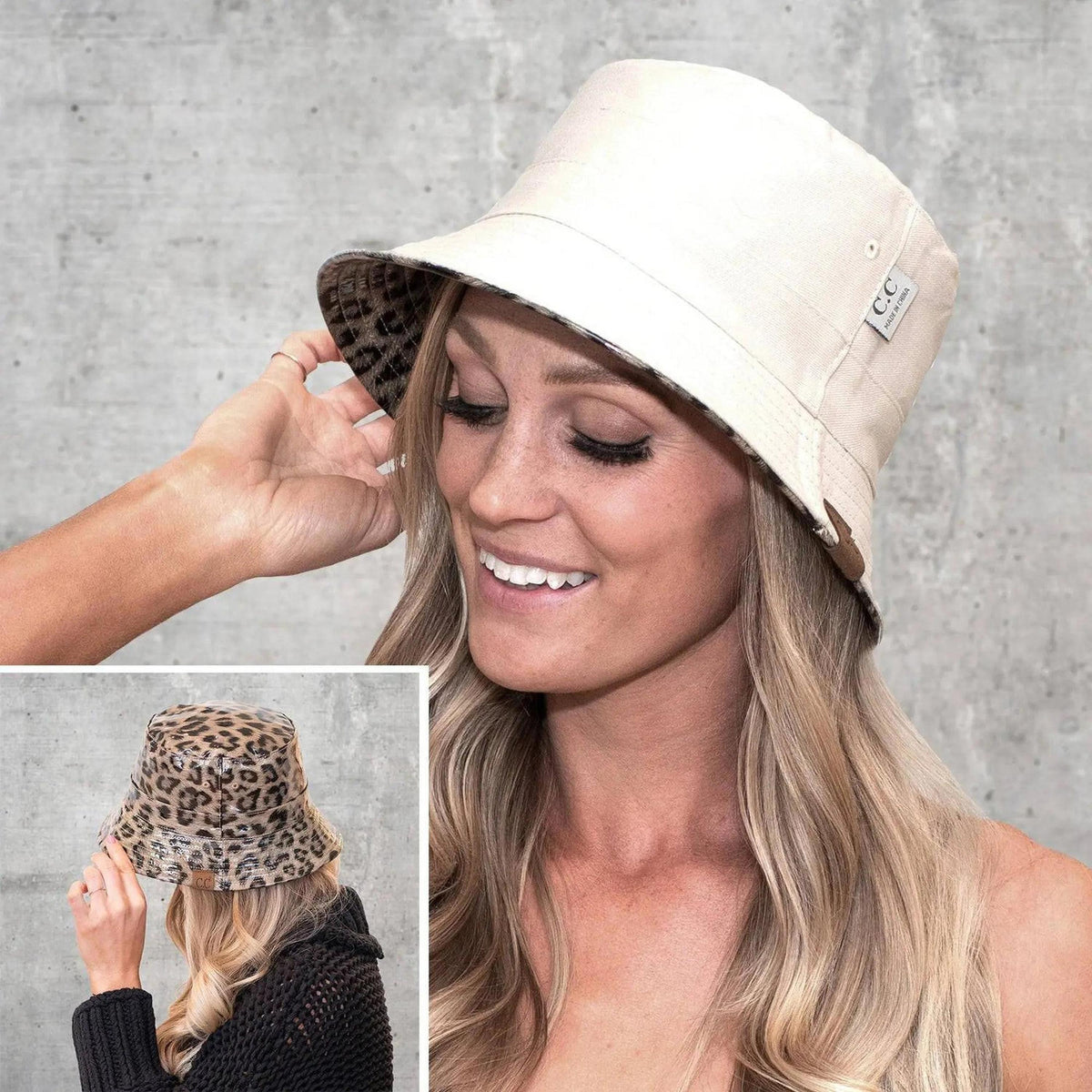 CC Leopard Bucket Hat, Reversible - Truly Contagious