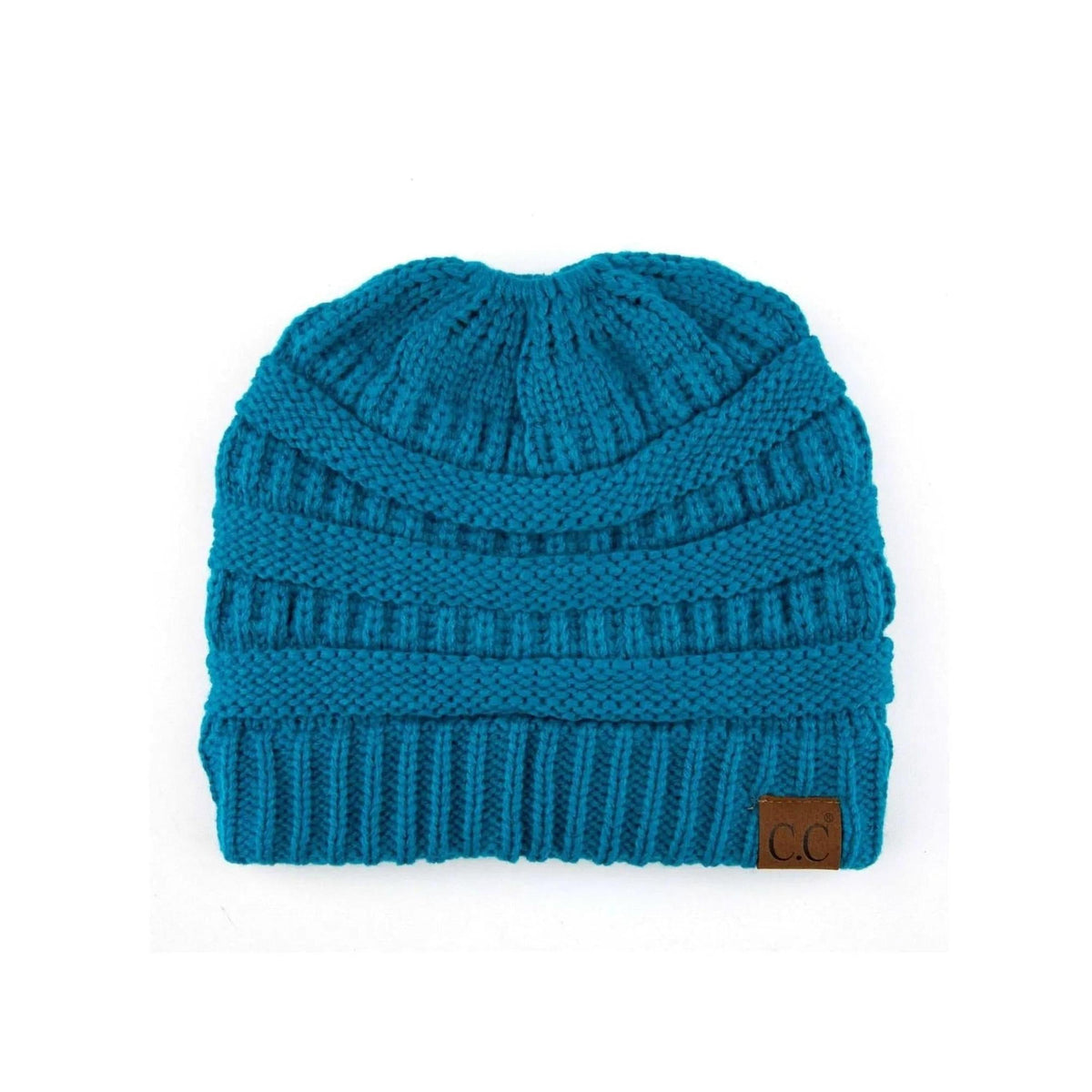 CC Messy Bun Adults and Kids Ponytail Beanies Hats - Truly Contagious