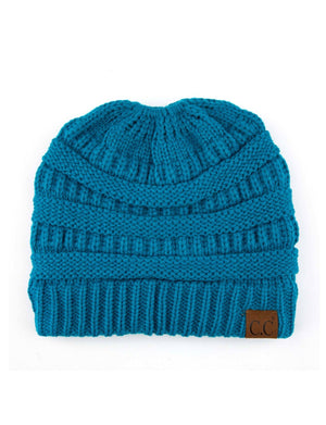 CC Messy Bun Adults and Kids Ponytail Beanies Hats - Truly Contagious