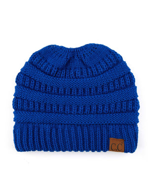CC Messy Bun Adults and Kids Ponytail Beanies Hats - Truly Contagious