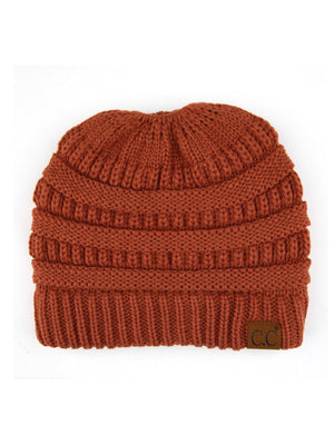 CC Messy Bun Adults and Kids Ponytail Beanies Hats - Truly Contagious