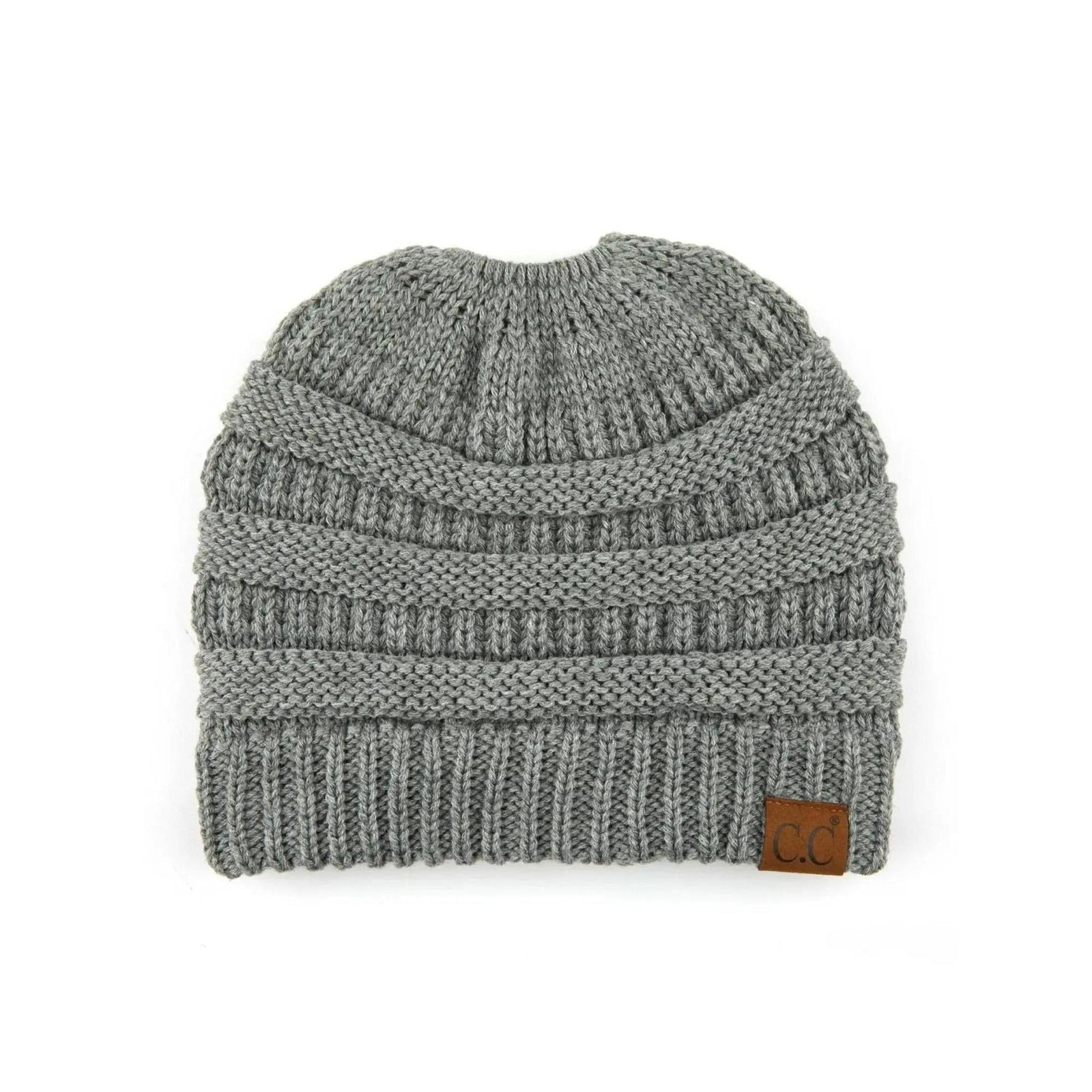 CC Messy Bun Adults and Kids Ponytail Beanies Hats - Truly Contagious