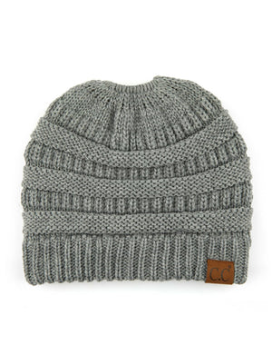 CC Messy Bun Adults and Kids Ponytail Beanies Hats - Truly Contagious