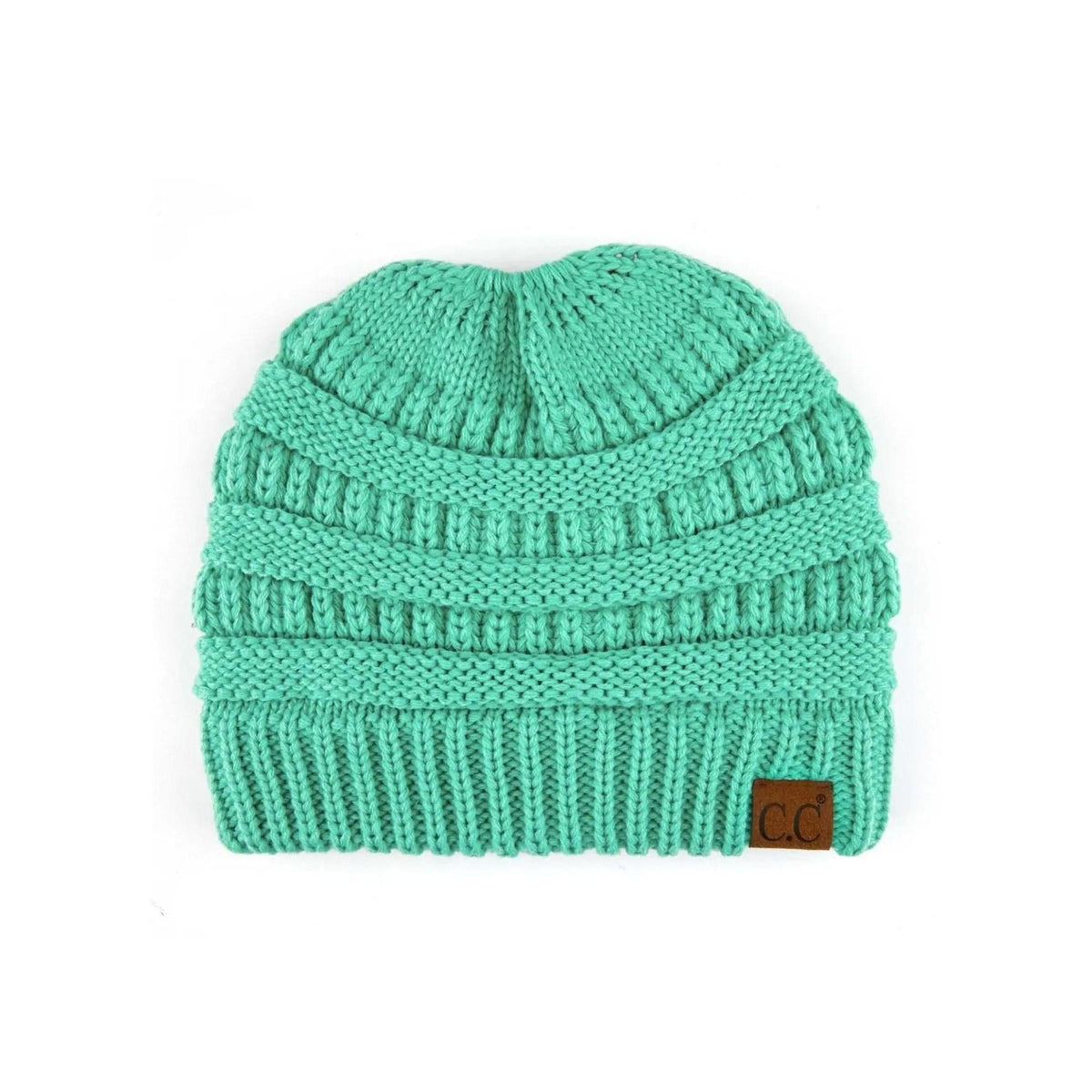 CC Messy Bun Adults and Kids Ponytail Beanies Hats - Truly Contagious