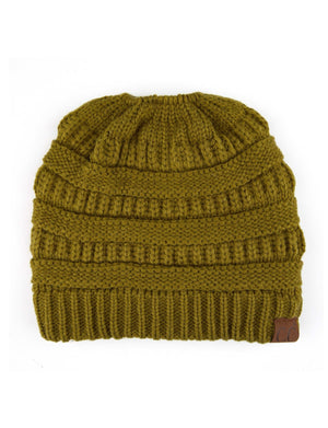 CC Messy Bun Adults and Kids Ponytail Beanies Hats - Truly Contagious