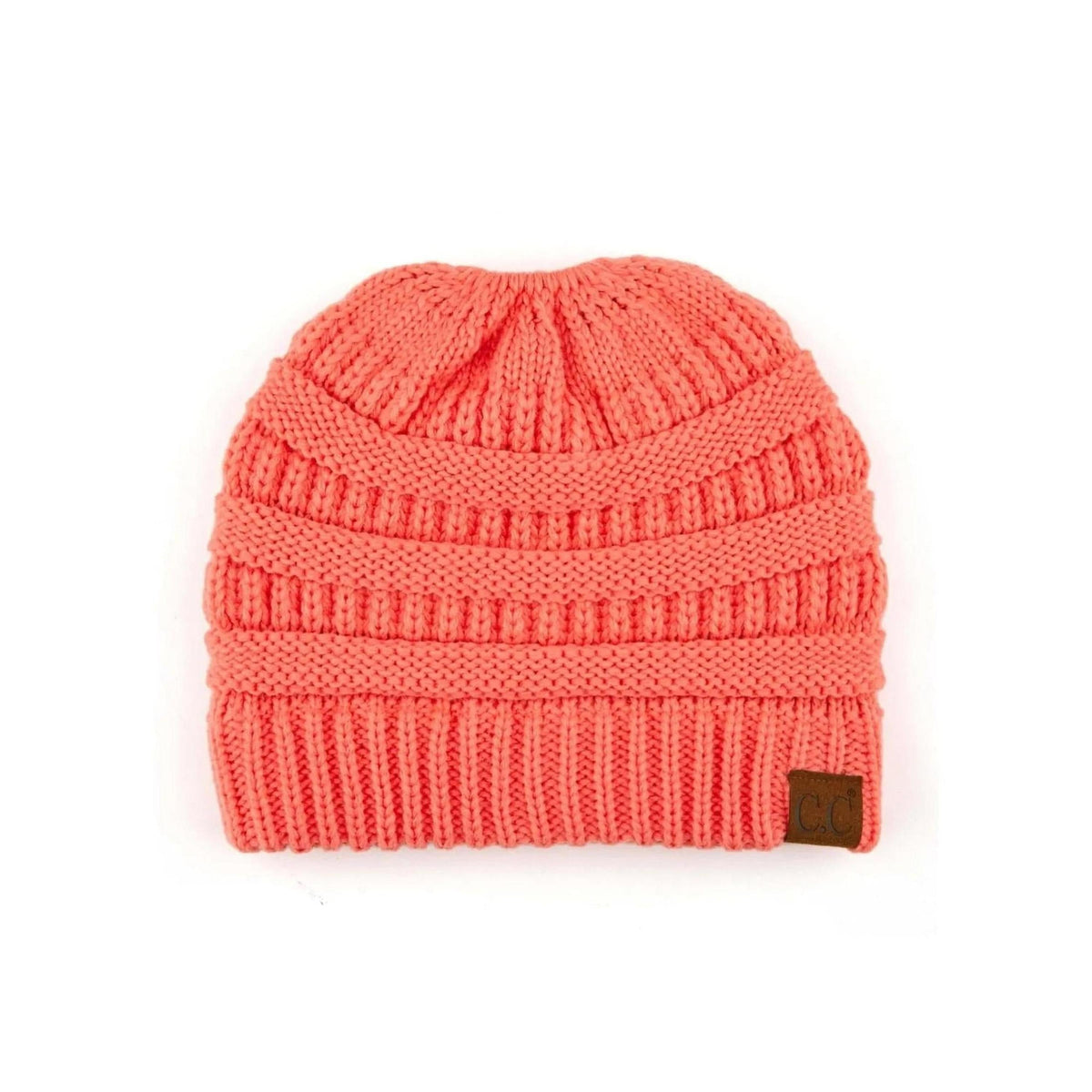 CC Messy Bun Adults and Kids Ponytail Beanies Hats - Truly Contagious