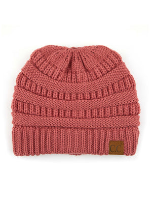 CC Messy Bun Adults and Kids Ponytail Beanies Hats - Truly Contagious